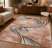 Arwen White Waves Modern Rug | Oriental Weavers
