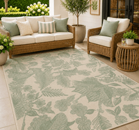 Frisco Floral Green Outdoor Rug  | Oriental Weavers Egypt